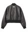 DISTRESSED FAUX LEATHER COMPACT BLOUSON