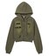 DISTRESSED ZIP UP SWEAT HOODIE