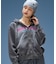FADED LOGO PRINT ZIP UP SWEAT HOODIE
