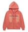 FADED LOGO PRINT ZIP UP SWEAT HOODIE
