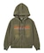 FADED LOGO PRINT ZIP UP SWEAT HOODIE