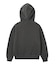 FADED LOGO PRINT ZIP UP SWEAT HOODIE