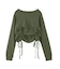 FADED DRAWSTRING L/S TOP