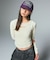 FRONT SLIT RIB L/S TOP