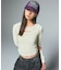 FRONT SLIT RIB L/S TOP