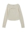FRONT SLIT RIB L/S TOP