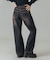 LOW RISE DISTRESSED DENIM PANTS