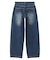 LOW RISE DISTRESSED DENIM PANTS