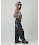 LOW RISE DISTRESSED DENIM PANTS