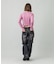 LOW RISE DISTRESSED DENIM PANTS