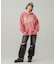 LOW RISE DISTRESSED DENIM PANTS