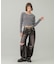 LOW RISE DISTRESSED DENIM PANTS