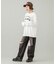 LOW RISE DISTRESSED DENIM PANTS