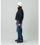LOW RISE DISTRESSED DENIM PANTS