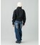 LOW RISE DISTRESSED DENIM PANTS