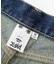 LOW RISE DISTRESSED DENIM PANTS