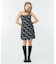 TATOO PATTERN MINI DRESS