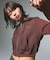 SWEAT AND KNIT ZIP UP HOODIE