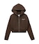 SWEAT AND KNIT ZIP UP HOODIE