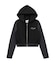 SWEAT AND KNIT ZIP UP HOODIE