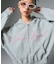 PENCIL SCRIPT LOGO EMBROIDERED ZIP UP SWEAT HOODIE