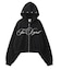 PENCIL SCRIPT LOGO EMBROIDERED ZIP UP SWEAT HOODIE