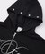 PENCIL SCRIPT LOGO EMBROIDERED ZIP UP SWEAT HOODIE