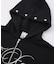 PENCIL SCRIPT LOGO EMBROIDERED ZIP UP SWEAT HOODIE
