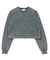 FADED CROPPED CREWNECK SWEAT TOP