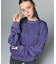 LOGO PATCH PIGMENT DYED CREWNECK SWEAT TOP