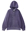 LOGO PATCH PIGMENT DYED ZIP UP SWEAT HOODIE