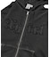 LOGO PATCH PIGMENT DYED ZIP UP SWEAT HOODIE