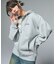 CIRCLE LOGO AND FACE ZIP UP SWEAT HOODIE