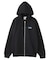 CIRCLE LOGO AND FACE ZIP UP SWEAT HOODIE
