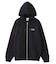 CIRCLE LOGO AND FACE ZIP UP SWEAT HOODIE