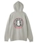 CIRCLE LOGO AND FACE ZIP UP SWEAT HOODIE