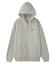 CIRCLE LOGO AND FACE ZIP UP SWEAT HOODIE