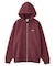 CIRCLE LOGO AND FACE ZIP UP SWEAT HOODIE