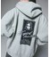 FACE BOX PATCH ZIP UP SWEAT HOODIE