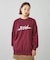 METALLIC DISTORTION LOGO SWEAT TOP