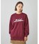 METALLIC DISTORTION LOGO SWEAT TOP