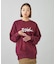 METALLIC DISTORTION LOGO SWEAT TOP