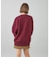 METALLIC DISTORTION LOGO SWEAT TOP