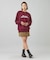 METALLIC DISTORTION LOGO SWEAT TOP