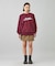 METALLIC DISTORTION LOGO SWEAT TOP