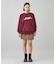 METALLIC DISTORTION LOGO SWEAT TOP