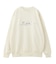 METALLIC DISTORTION LOGO SWEAT TOP
