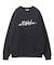 METALLIC DISTORTION LOGO SWEAT TOP