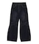 FLOCKED DENIM FLARE PANTS