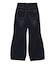 FLOCKED DENIM FLARE PANTS